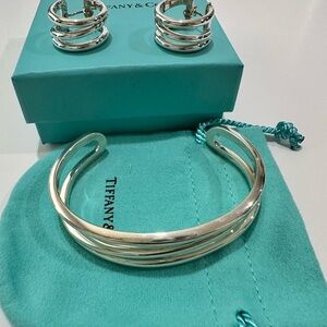 TIFFANY & CO. Silver (925) Open Diagonal Cuff